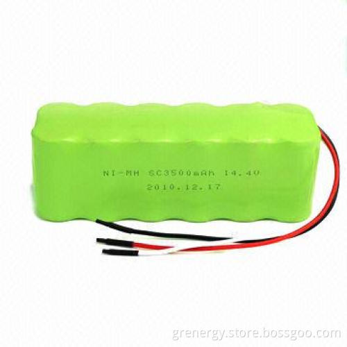 14.4V 3,300mAh NiMH Rechargeable Battery Pack, SC/Sub-C Size, Suitable for Power Tools/Drillers